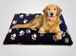 FLEECY DOG CRATE MATS / TRAVEL BEDS - Various Sizes & Colours